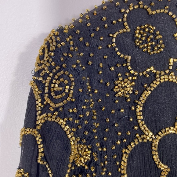 Leslie Fay Evenings beaded silk blouse size 12 - Picture 12 of 12